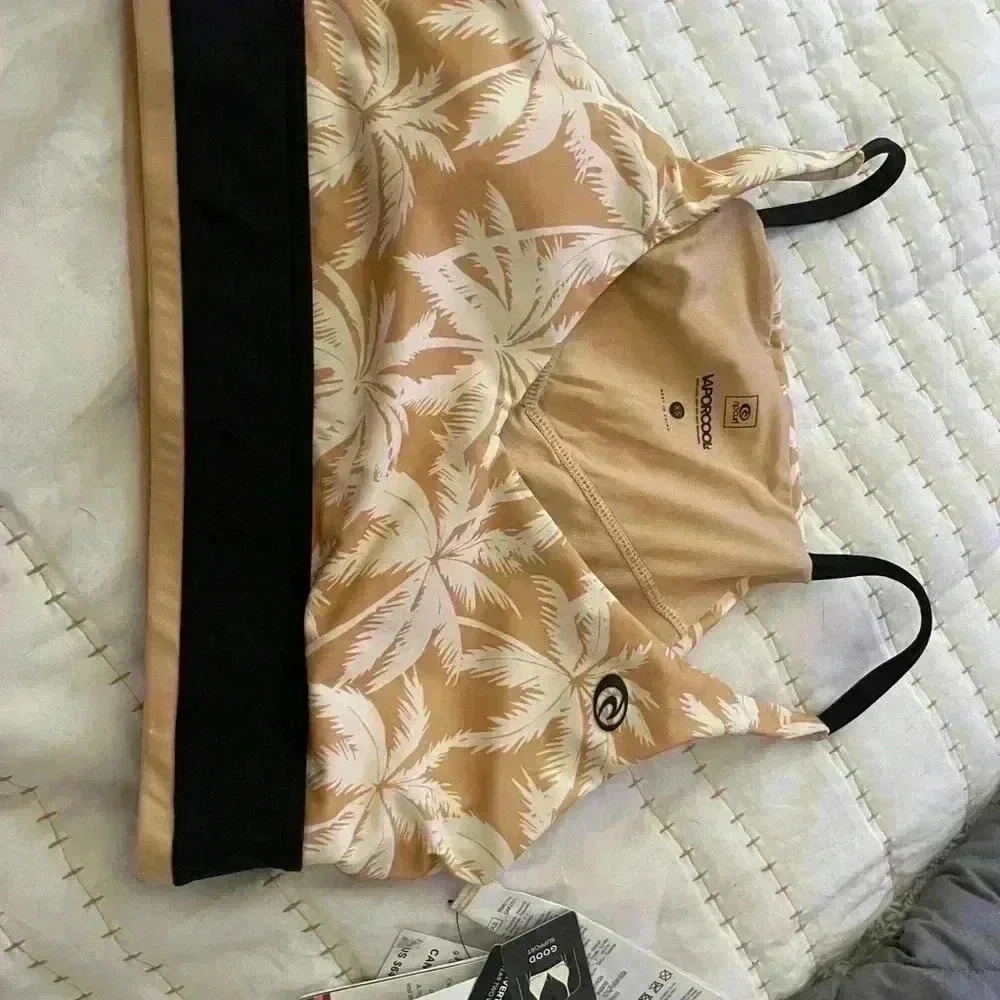 Rip Curl MIRAGE SURF PALM TWO WAY CROP Tank Bikini - XS S L ** New With Tag ** - Picture 6 of 16